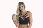 Topper em microfibra com strappy – Doce Malícia