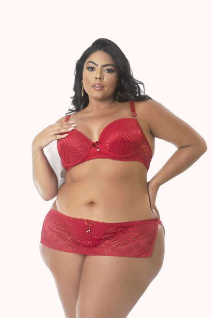 Conjunto de Lingerie Plus Size em renda – Doce Malícia