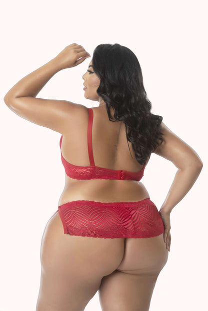 Conjunto de Lingerie Plus Size em renda – Doce Malícia