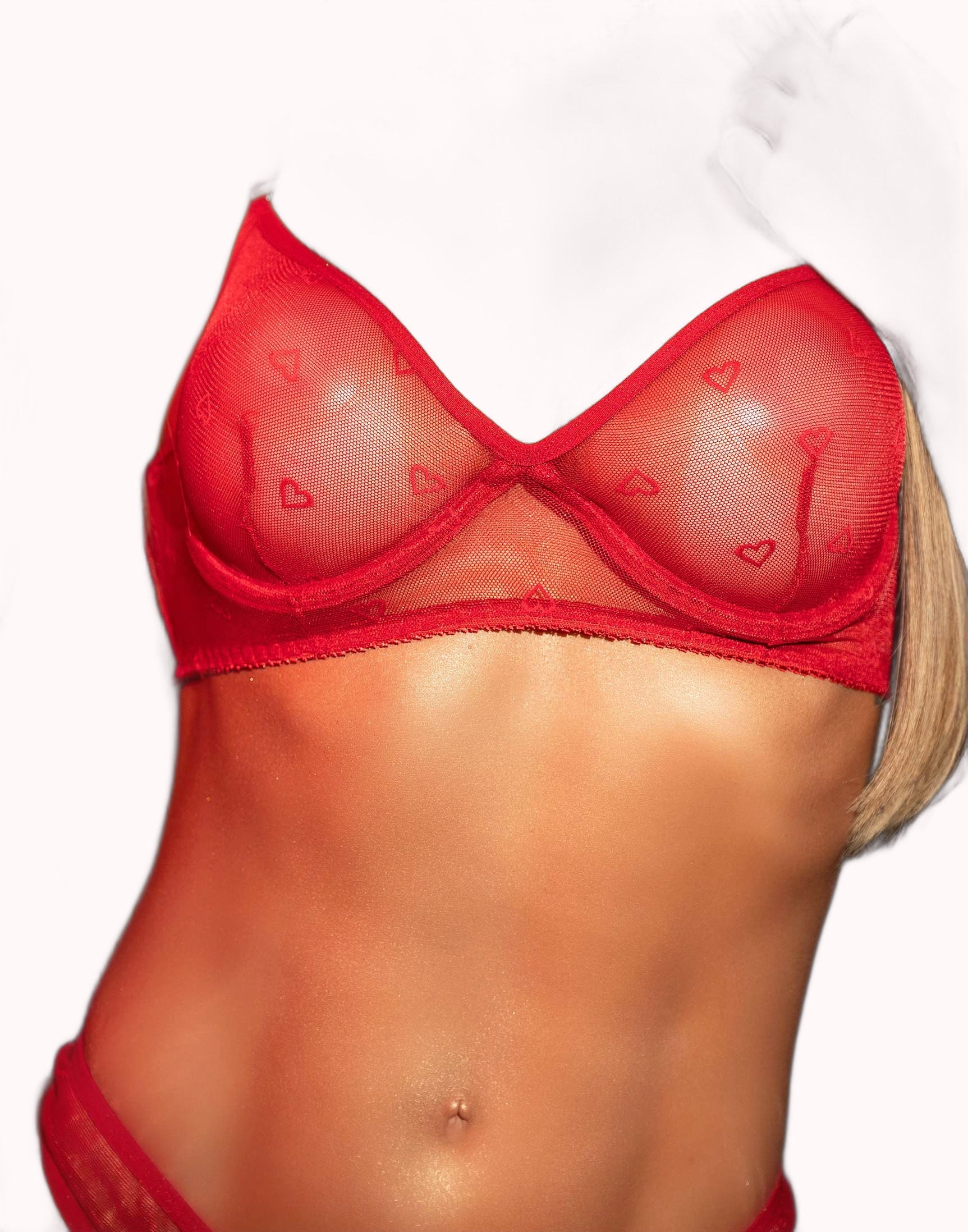 Lingerie Sexy em Tule Coração – Doce Malícia