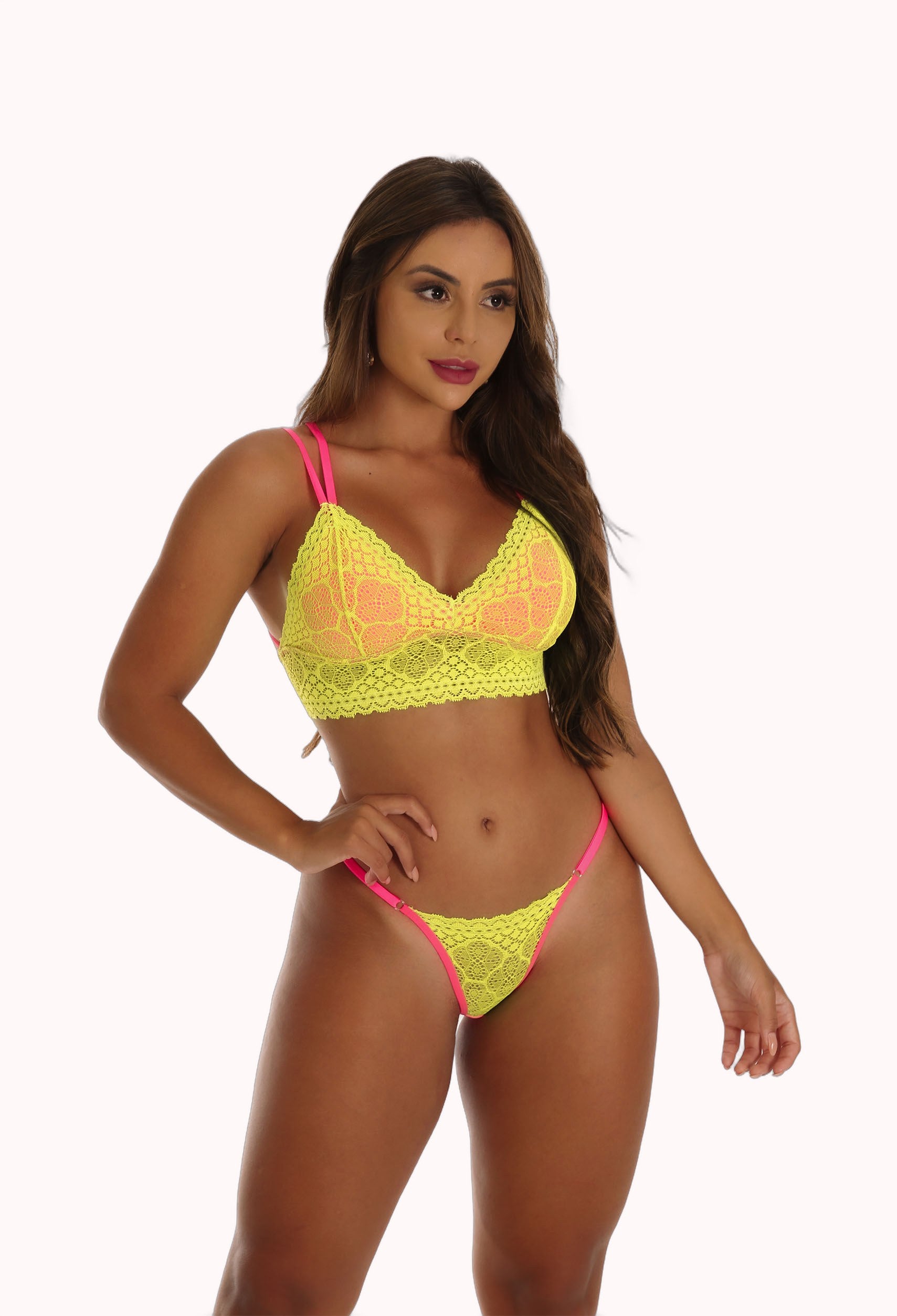 Lingerie em Neon com Tiras – Doce Malícia
