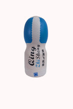 Masturbador Masculino Tubo Cyber Skin Azul – Doce Malícia