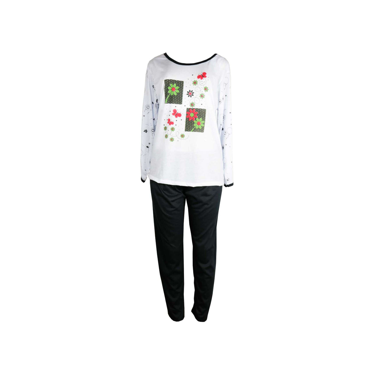 Pijama Feminino Longo em cores sortidas – Doce Malícia