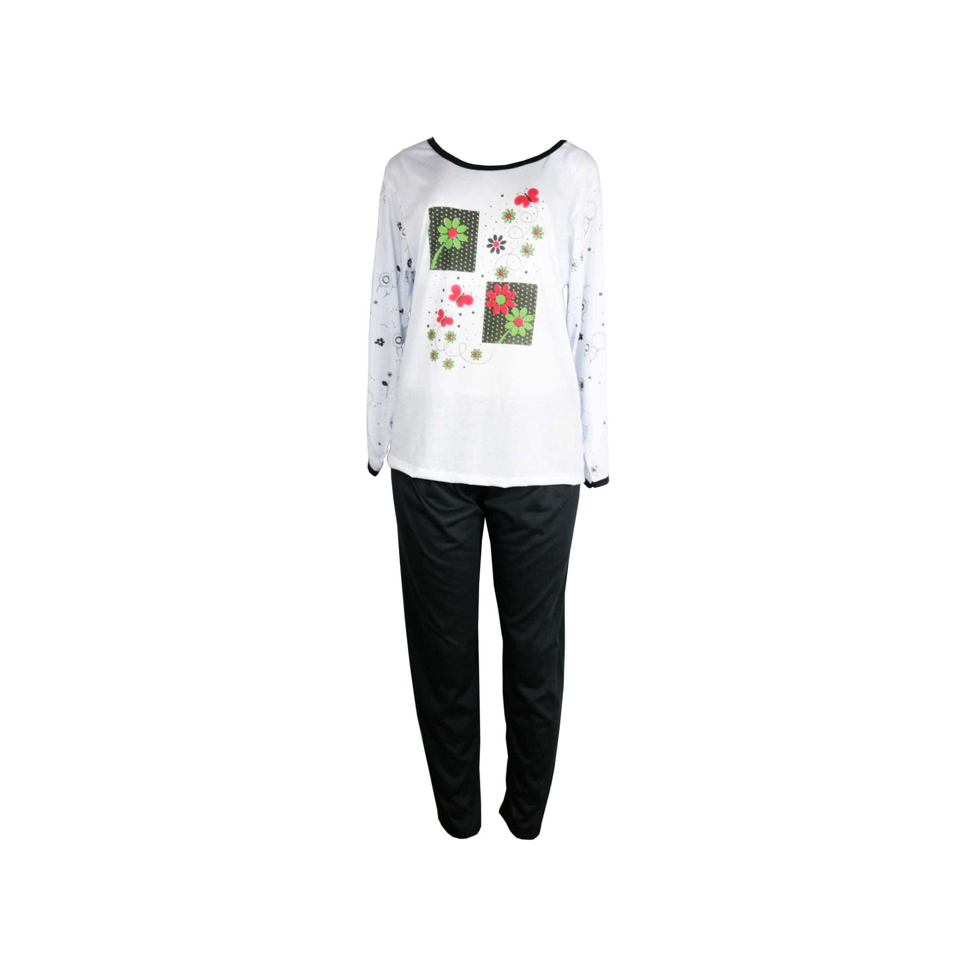 Pijama Feminino Longo em cores sortidas – Doce Malícia