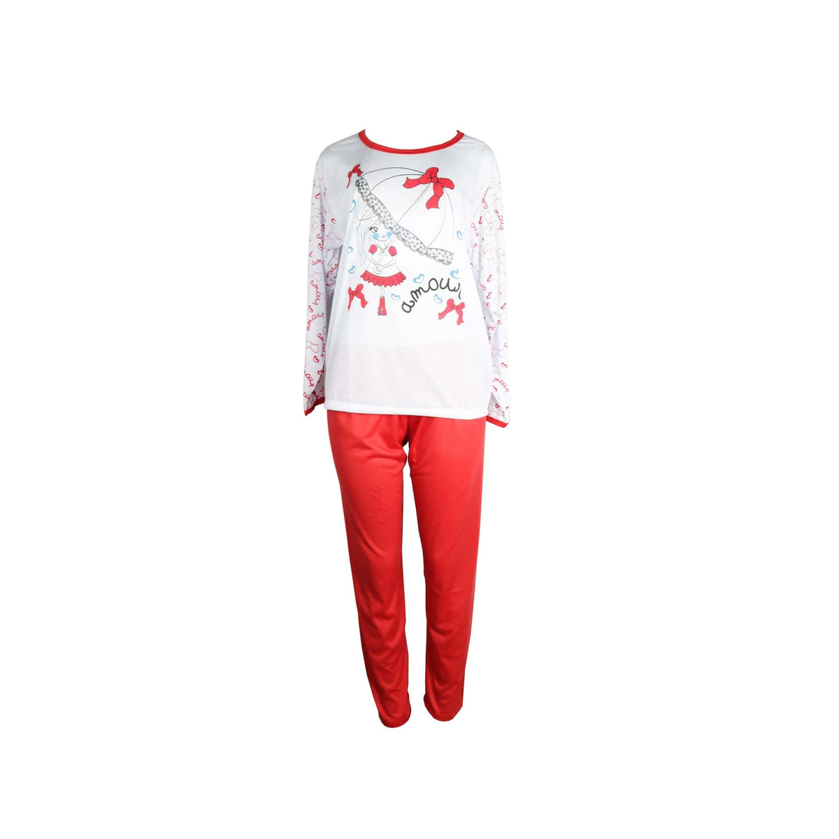 Pijama Feminino Longo em cores sortidas – Doce Malícia