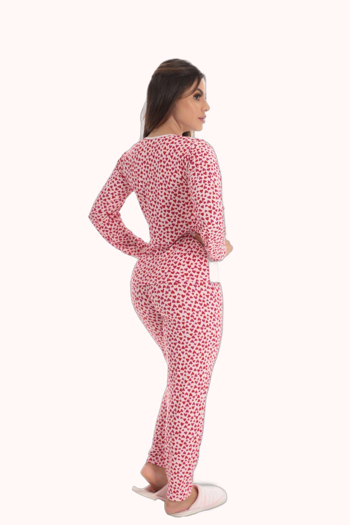 Pijama Longo Feminino em suede – Doce Malícia