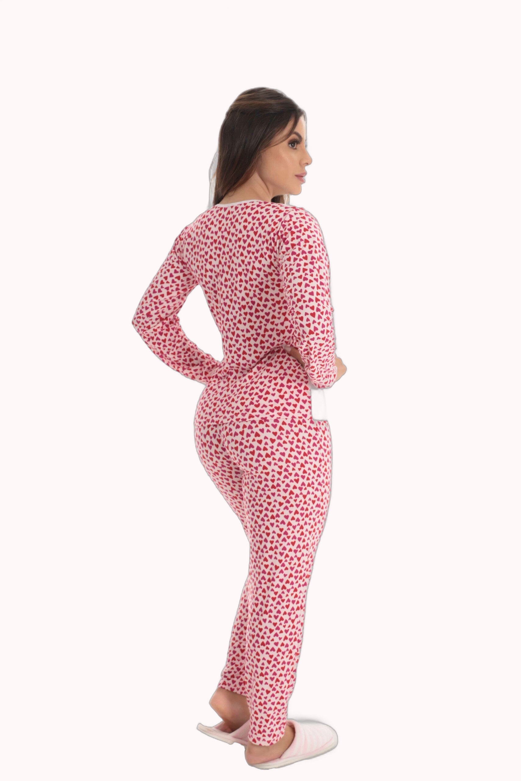 Pijama Longo Feminino em suede – Doce Malícia