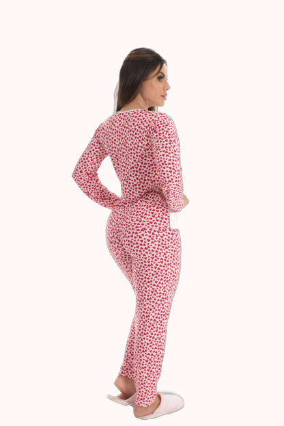 Pijama Longo Feminino em suede – Doce Malícia