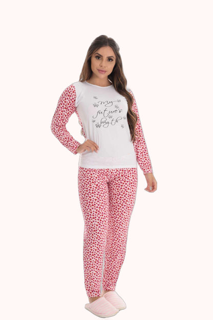 Pijama Longo Feminino em suede – Doce Malícia