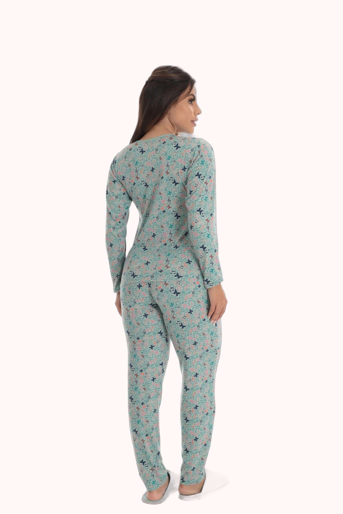 Pijama Longo Feminino em Suede Lily Teos – Doce Malícia