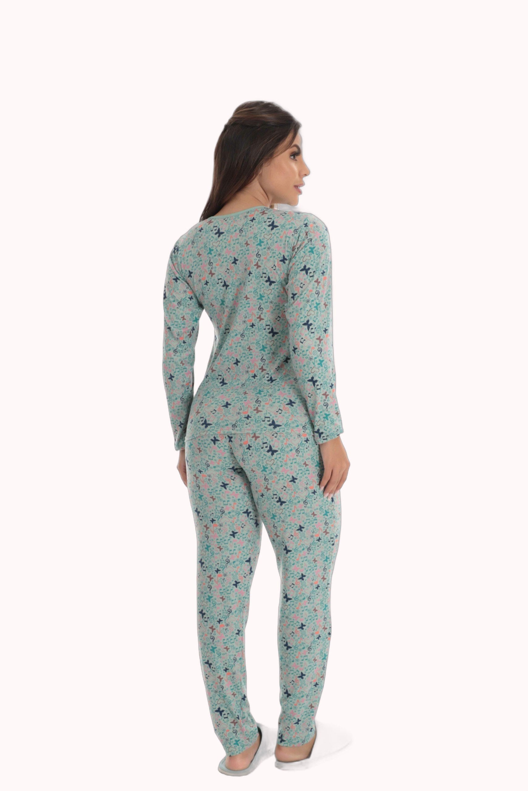 Pijama Longo Feminino em Suede Lily Teos – Doce Malícia