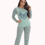 Pijama Longo Feminino em Suede Lily Teos – Doce Malícia