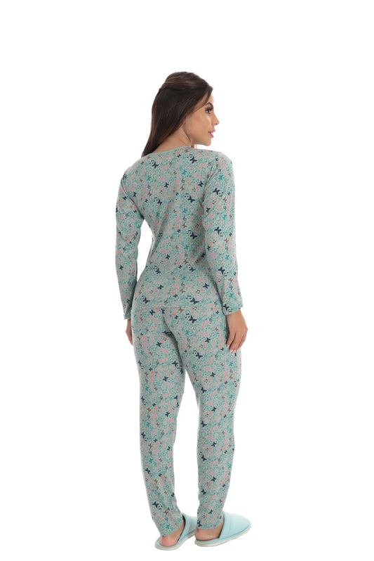Pijama Longo Feminino em Suede em Romance – Doce Malícia