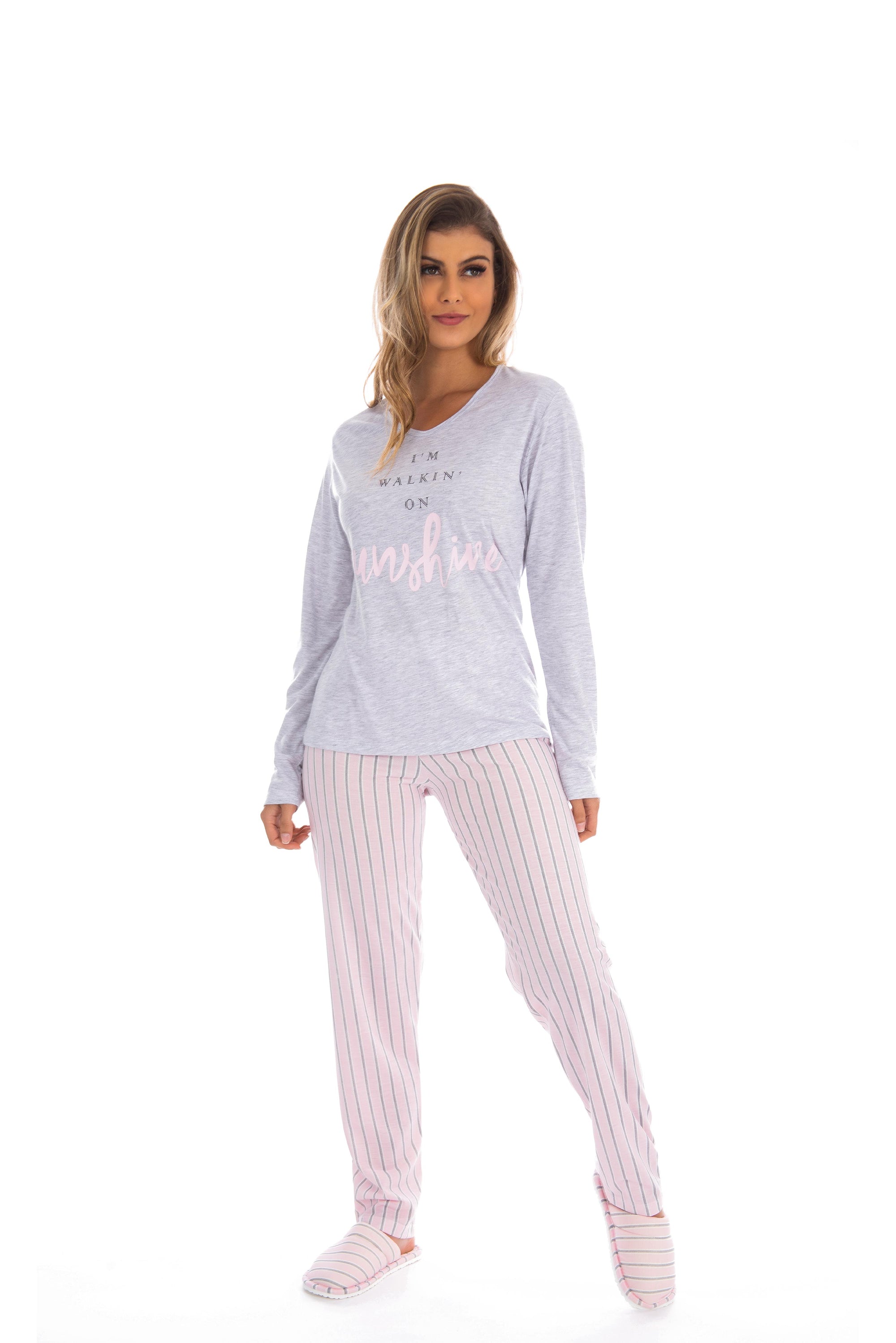 Pijama charmoso estampado em estampas variadas – Doce Malícia