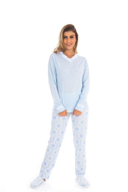 Pijama com calça estampada e em estampas variadas – Doce Malícia