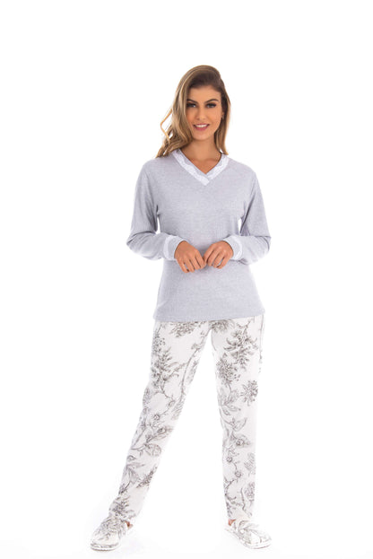 Pijama com calça estampada e em estampas variadas – Doce Malícia