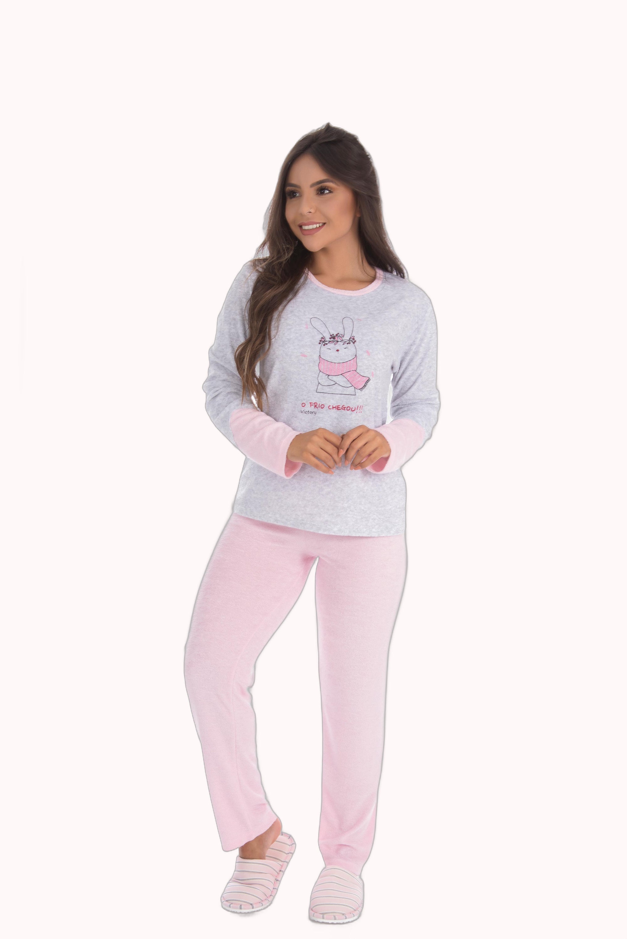 Pijama em plush com estampa – Doce Malícia