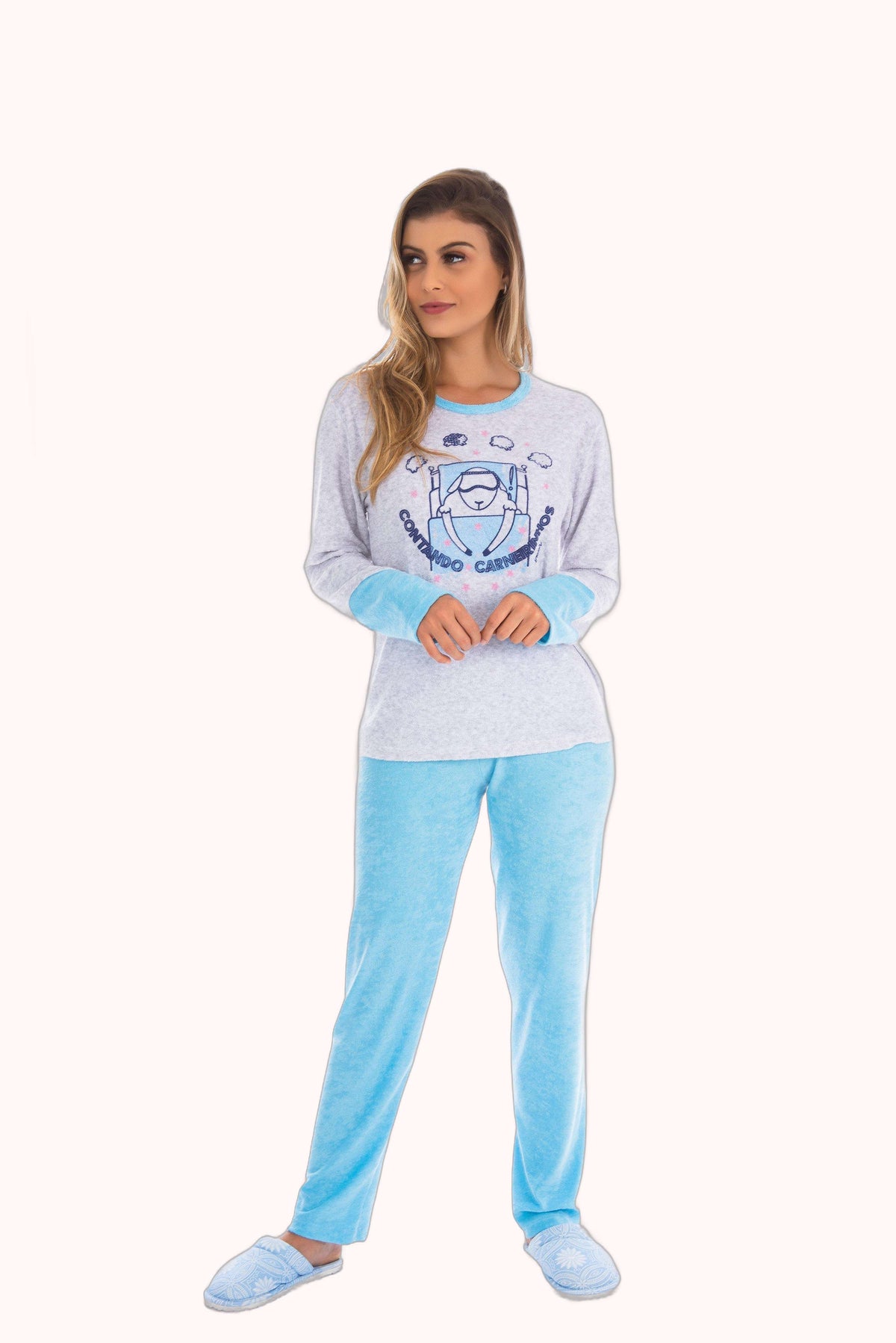 Pijama em plush com estampa – Doce Malícia