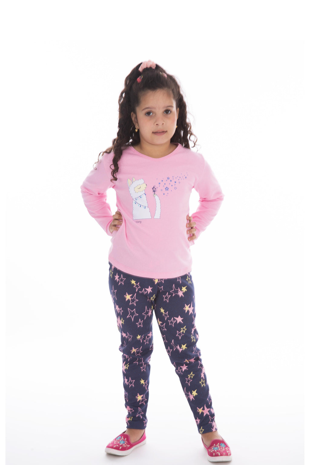 Pijama infantil conforto estampado em azul-Marinho – Doce Malícia
