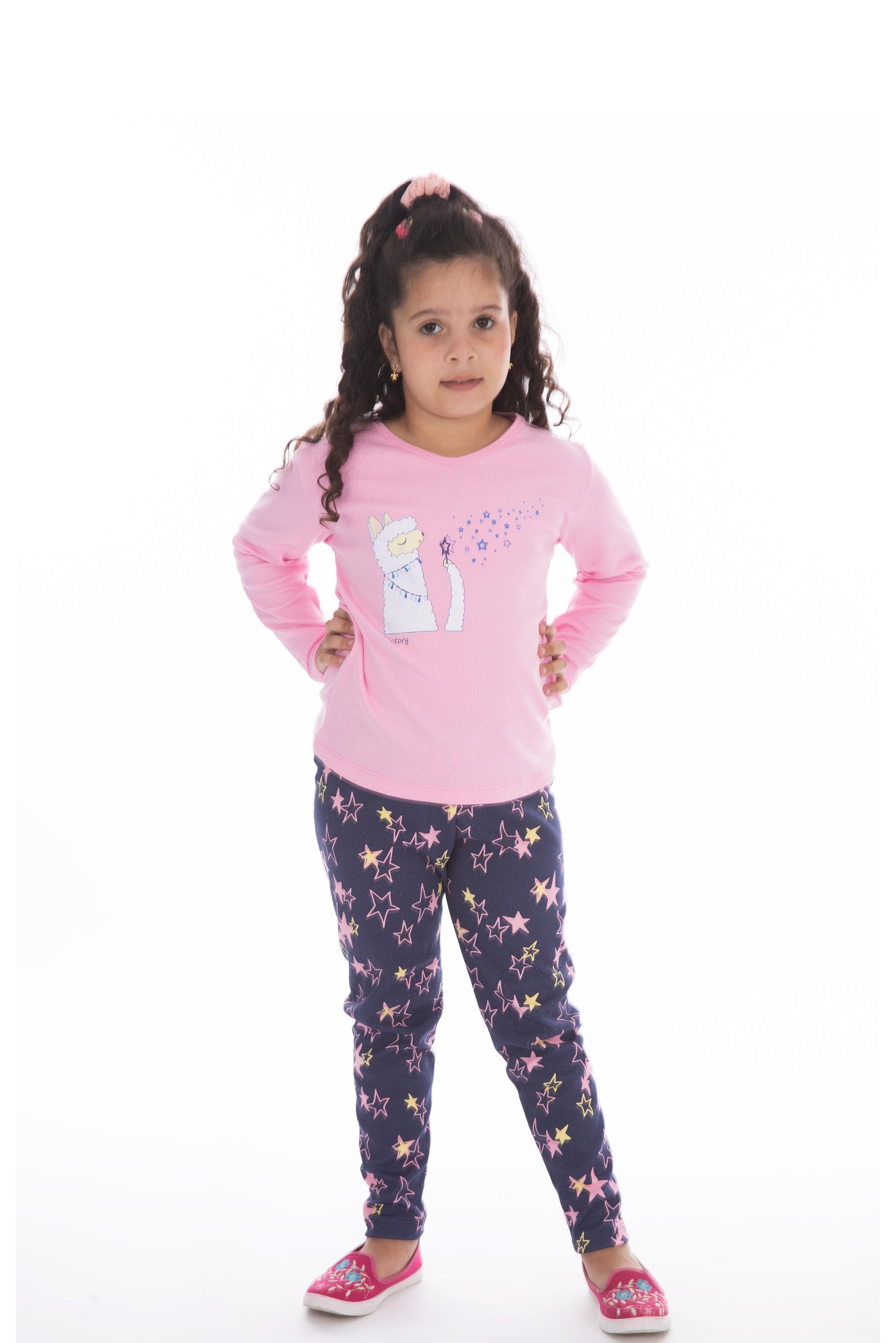 Pijama infantil conforto estampado em azul-Marinho – Doce Malícia