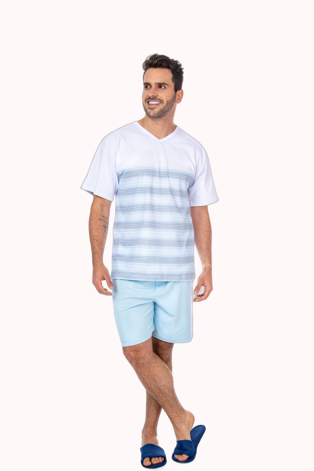 Pijama masculino Manga Curta Top – Doce Malícia