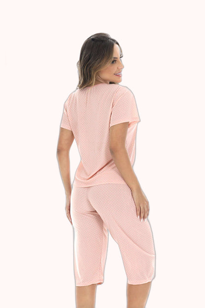 Pijama pescador em poá – Doce Malícia