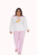 Pijama plus size com blusa estampada – Doce Malícia