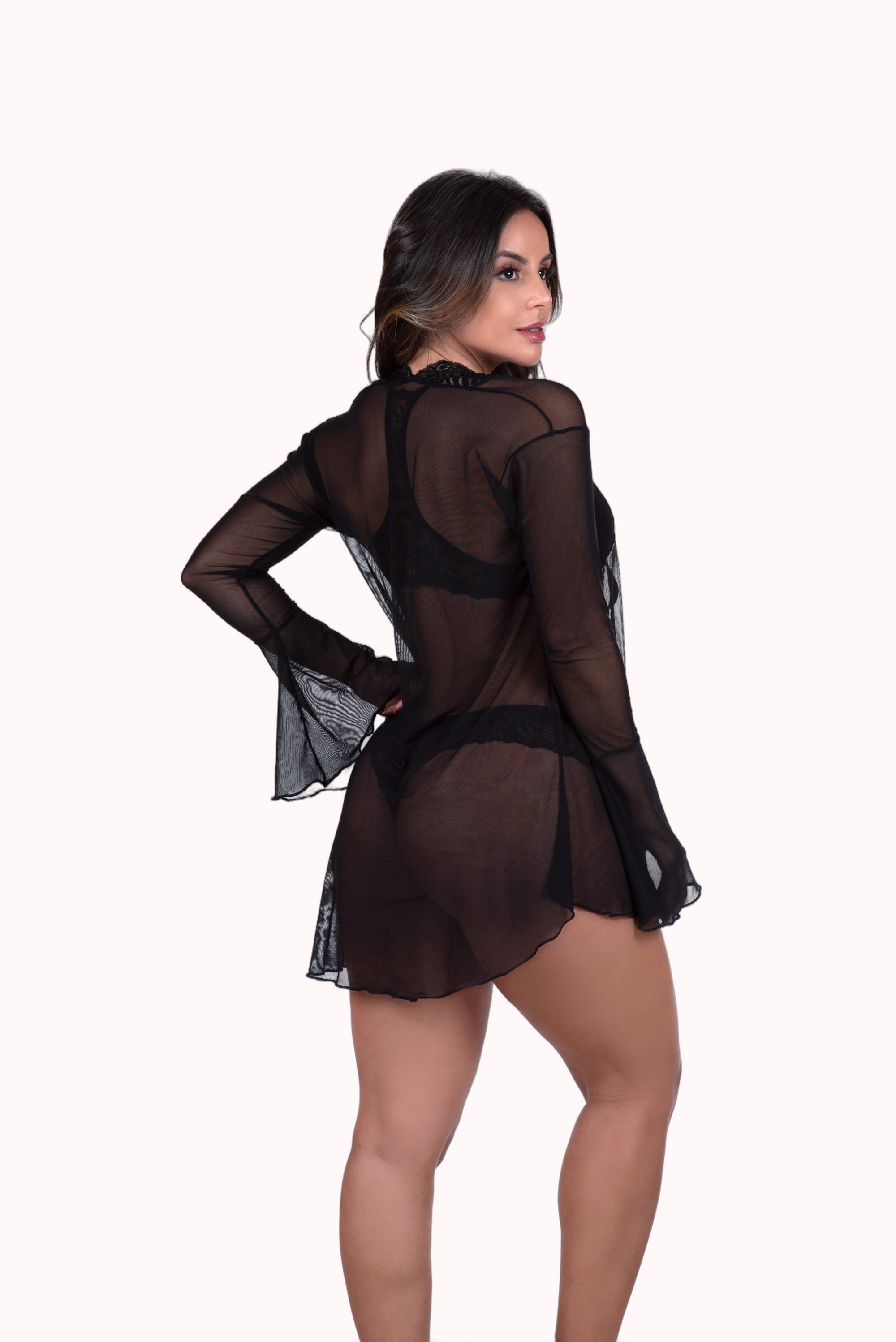 Robe sensual em tule – Doce Malícia