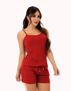 Short Doll Canelado com Bolso – Doce Malícia