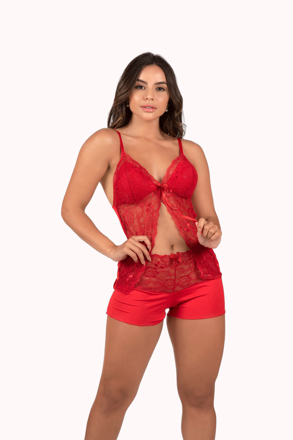 Short Doll com detalhe em renda – Doce Malícia
