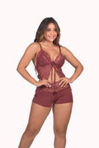 Short Doll com detalhe em renda – Doce Malícia