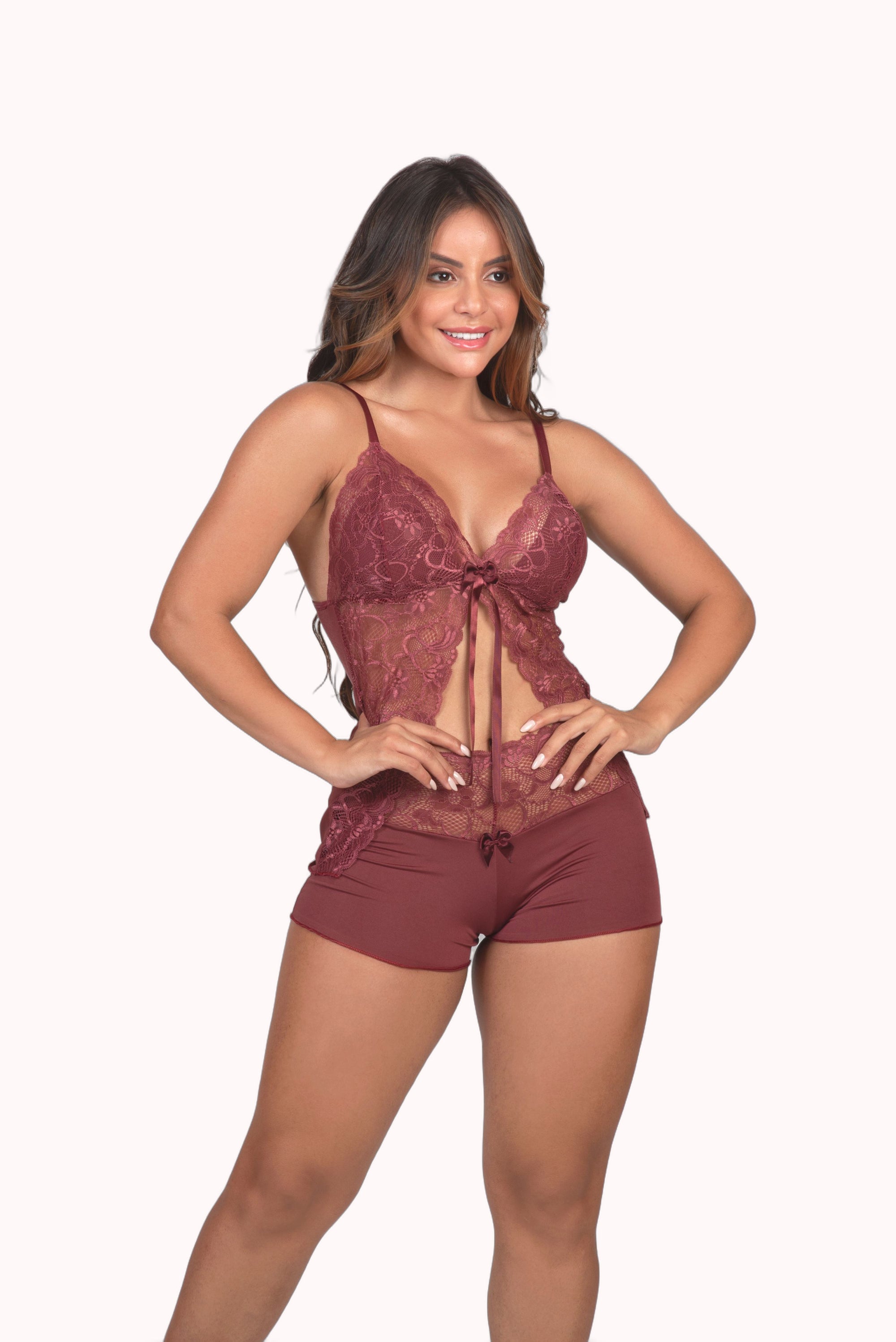 Short Doll com detalhe em renda – Doce Malícia