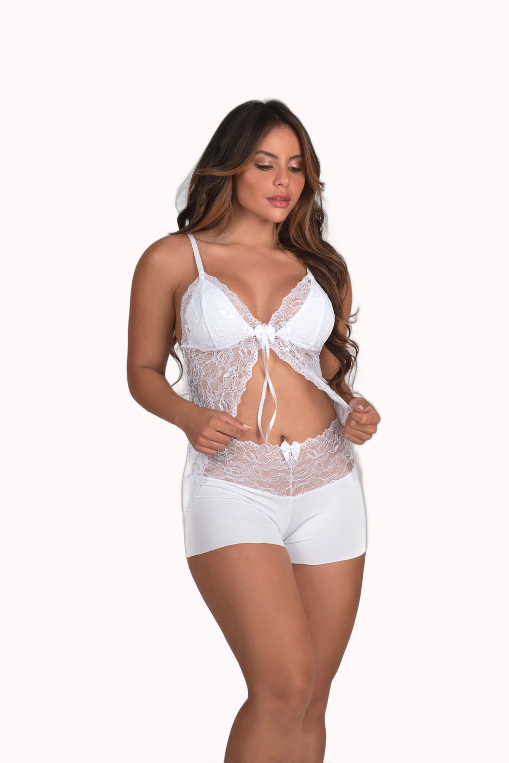 Short Doll com detalhe em renda – Doce Malícia