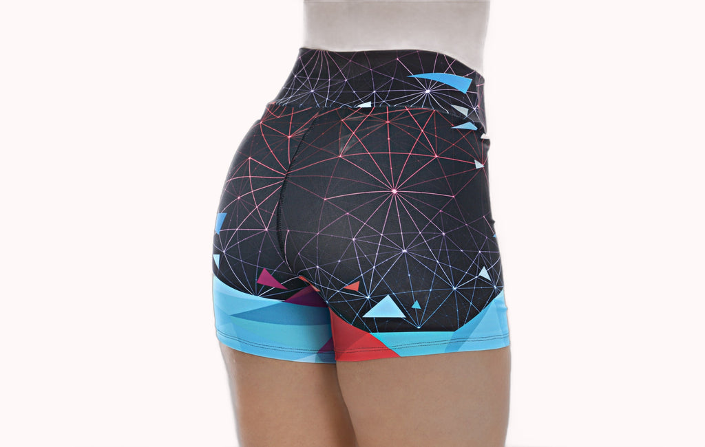 Short Fitness azul sublimado – Doce Malícia