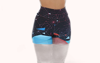 Short Fitness azul sublimado – Doce Malícia