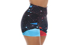 Short Fitness azul sublimado em Estampa digital – Doce Malícia
