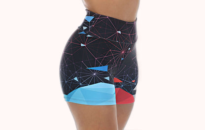 Short Fitness azul sublimado – Doce Malícia