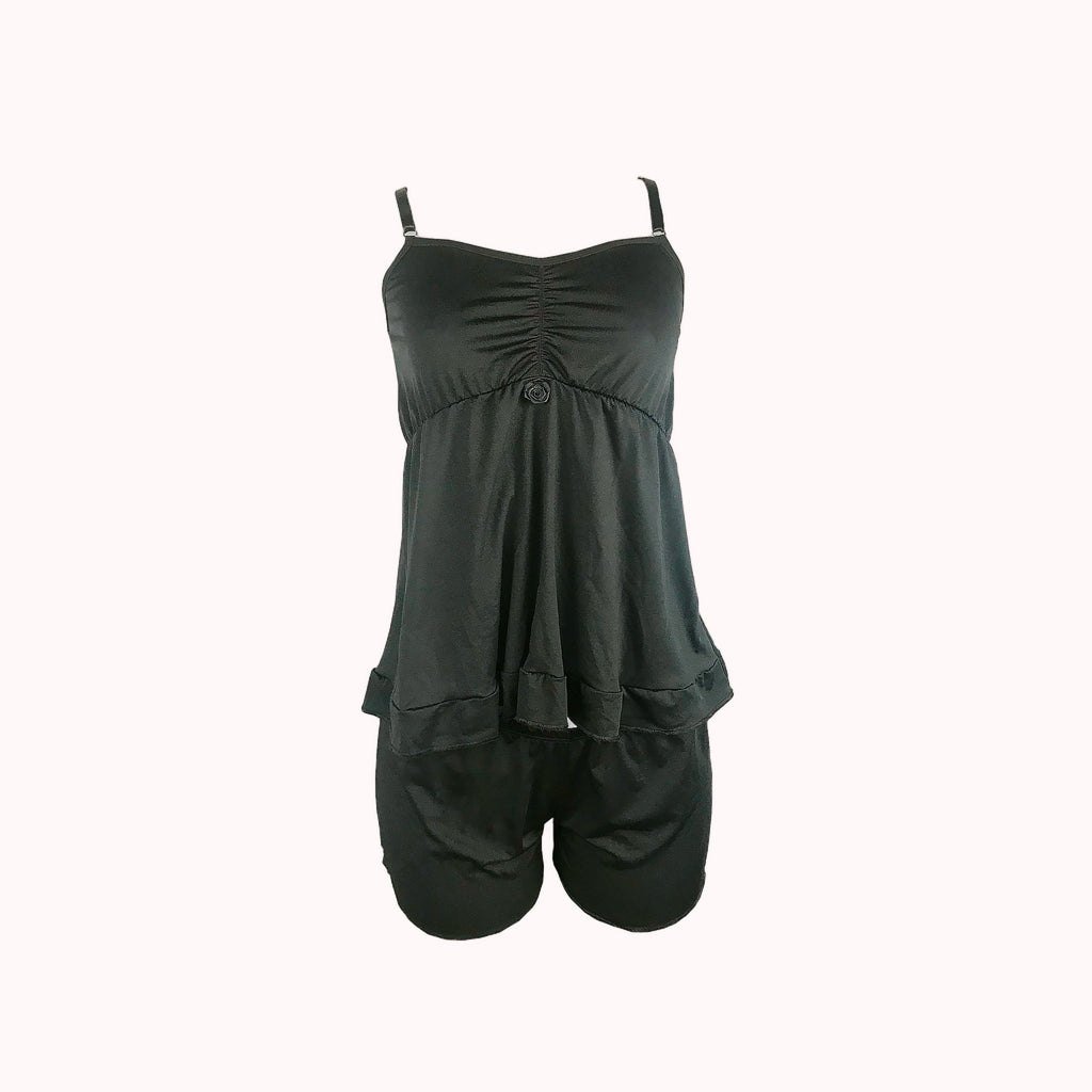 Short doll de microfibra com babado – Doce Malícia