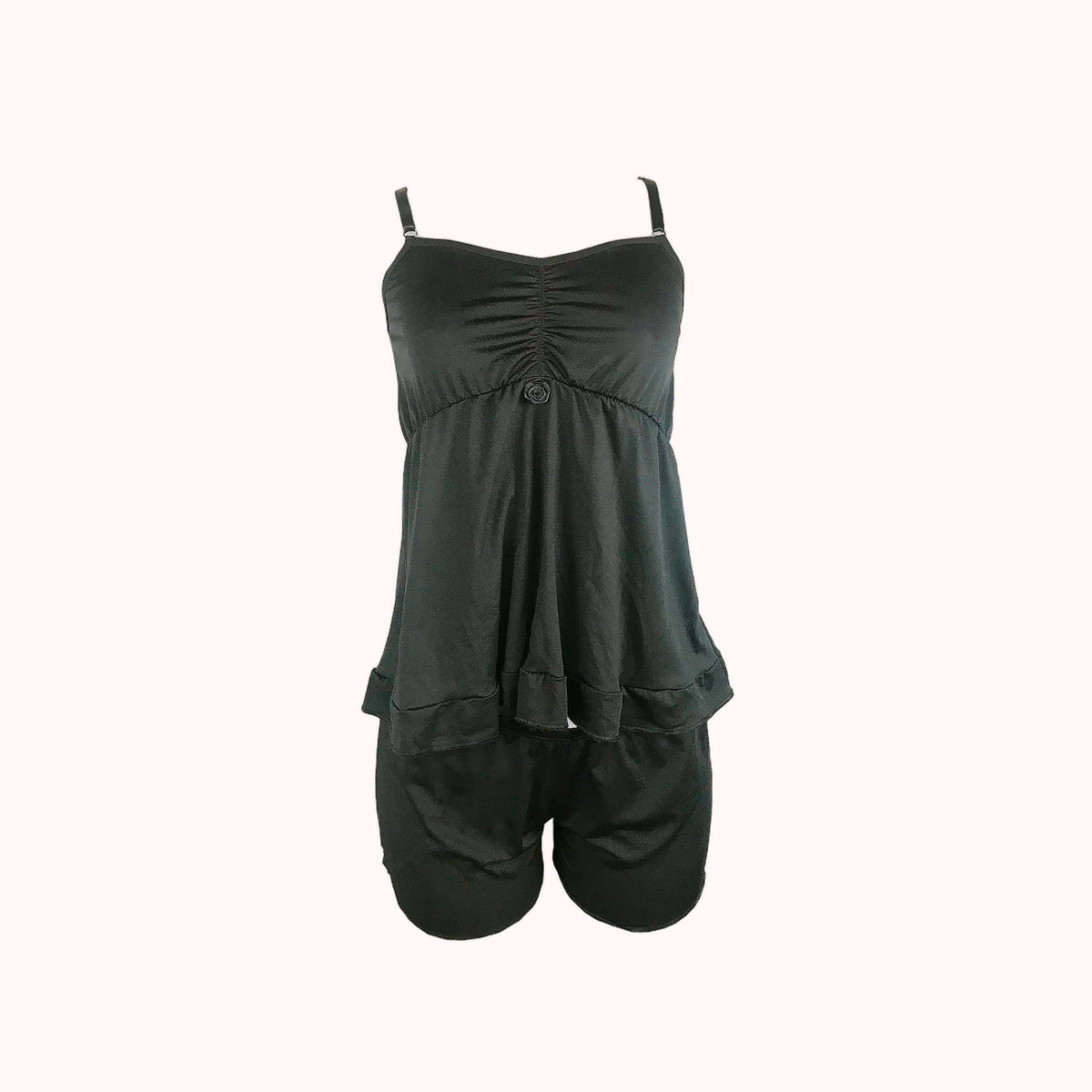Short doll de microfibra com babado – Doce Malícia
