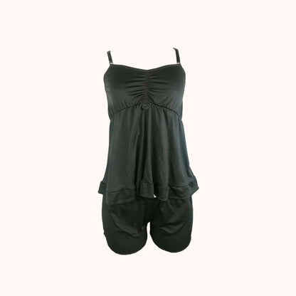Short doll de microfibra com babado – Doce Malícia