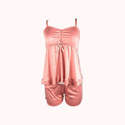 Short doll de microfibra com babado – Doce Malícia