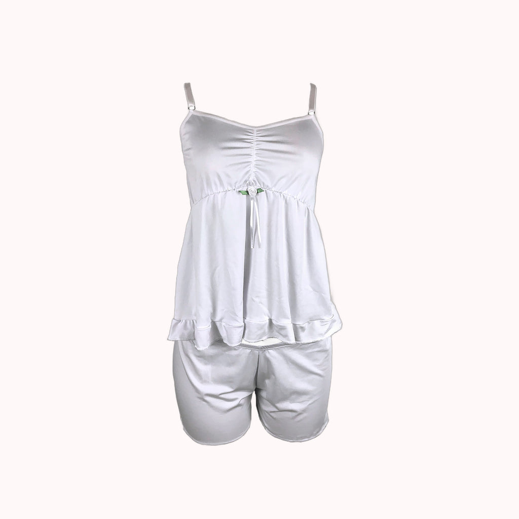 Short doll de microfibra com babado – Doce Malícia
