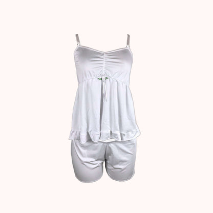 Short doll de microfibra com babado – Doce Malícia