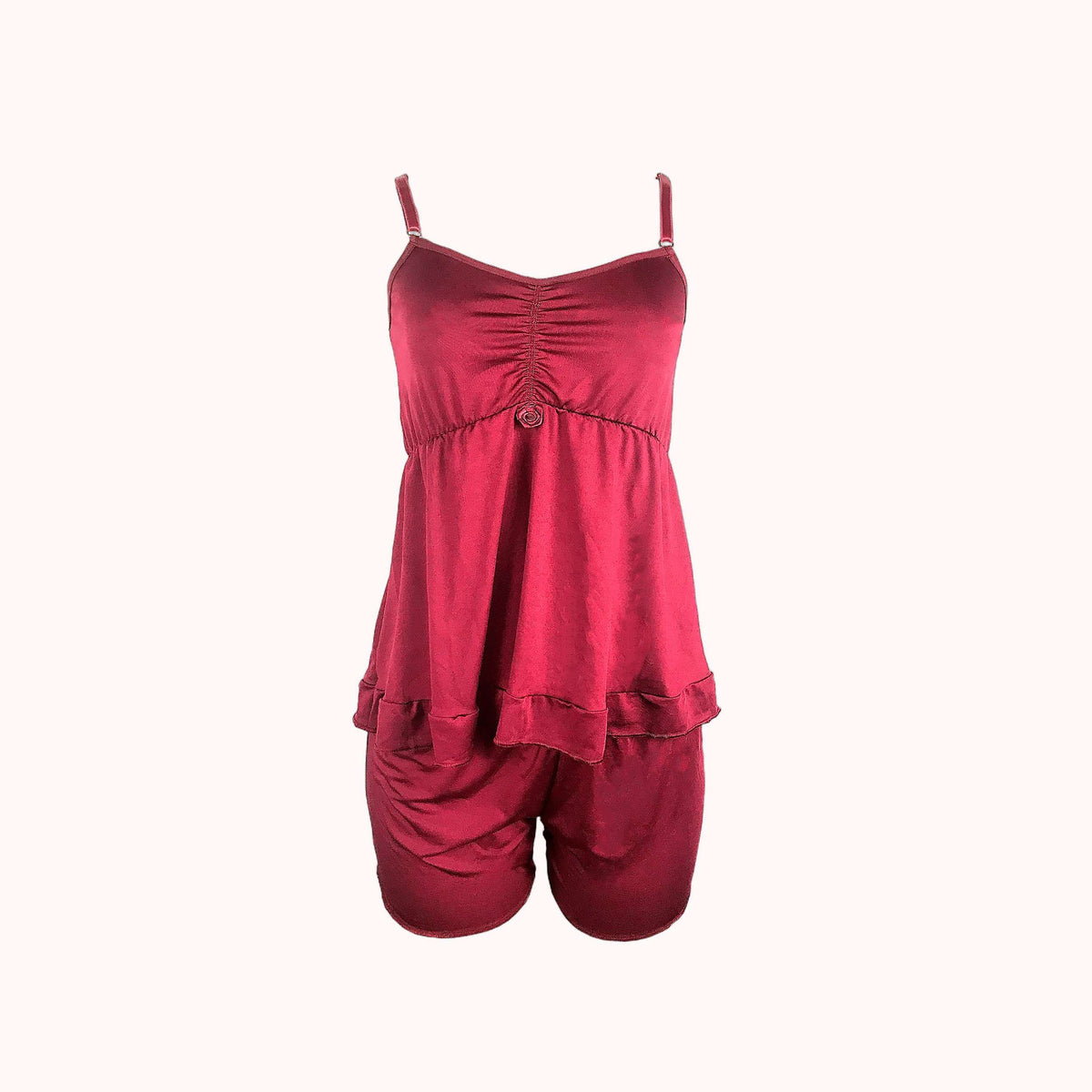 Short doll de microfibra com babado – Doce Malícia