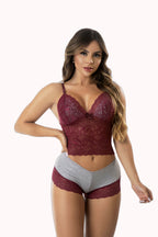 Short doll em algodão e renda – Doce Malícia