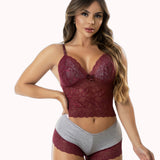 Short doll em algodão e renda – Doce Malícia