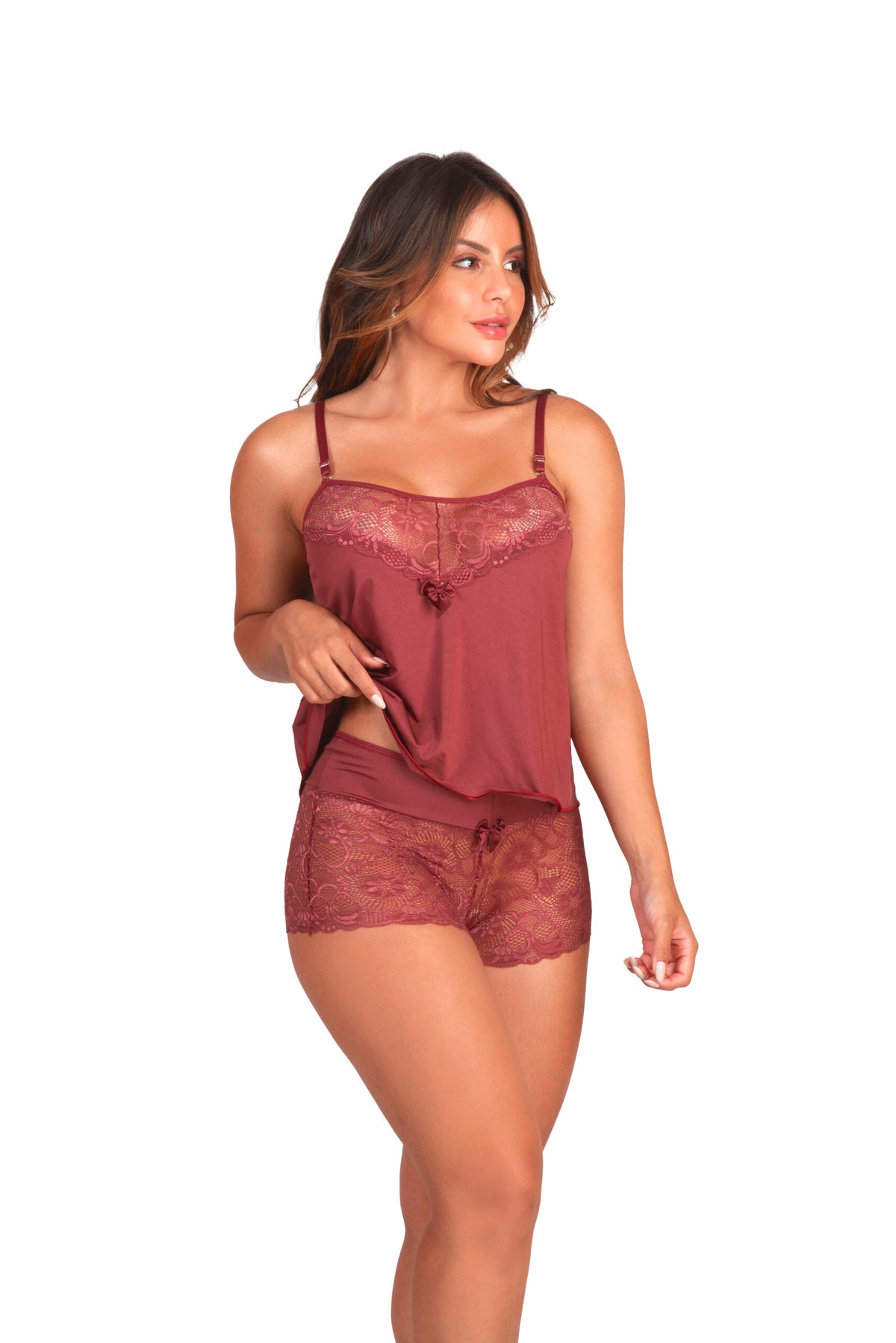 Short Doll com renda em Branco – Doce Malícia