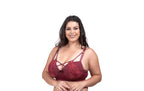 Soutien plus size strappy em azul-Marinho – Doce Malícia