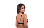 Soutien sem bojo em tule bordado em Preto – Doce Malícia