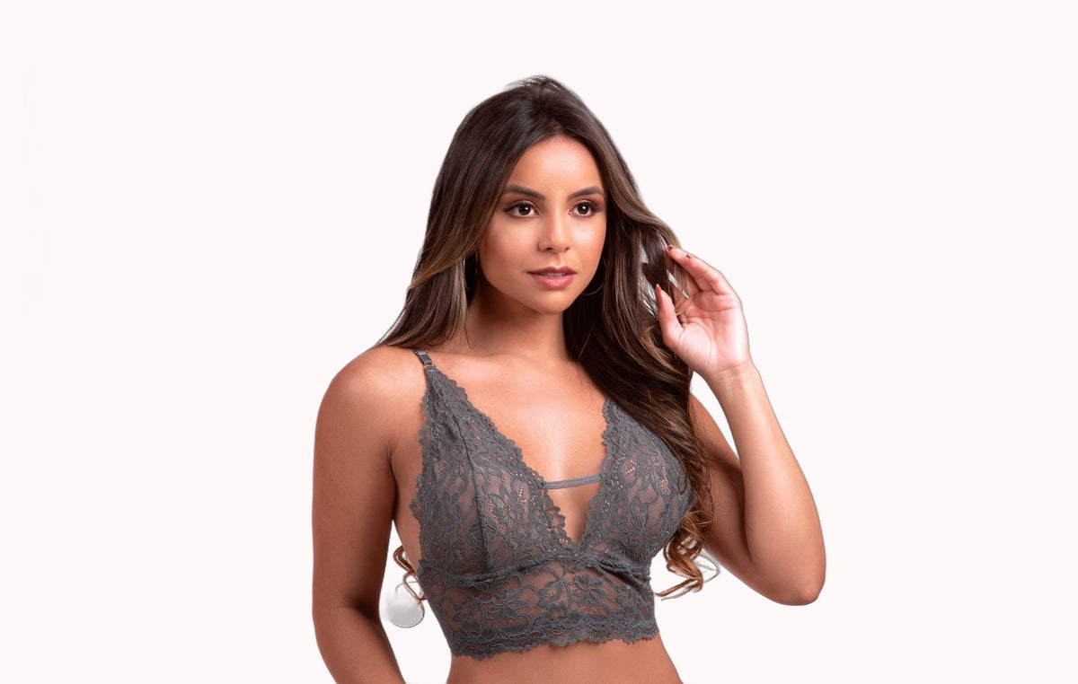 Soutien sem bojo em tule e renda – Doce Malícia